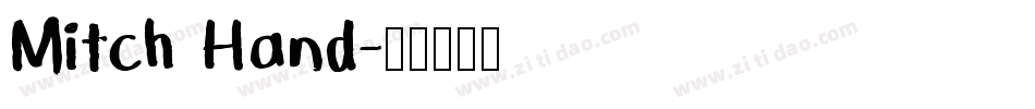 Mitch Hand字体转换